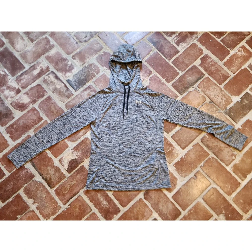 Under Armour Womens Hoodie Gray HeatGear Pullover Long Sleeve SM NWT - Picture 2 of 10